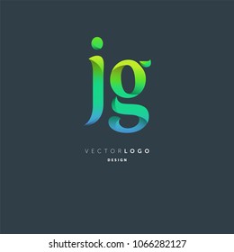 Letters J & G joint logo icon vector element.
