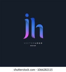 Letters J & H joint logo icon vector element.
