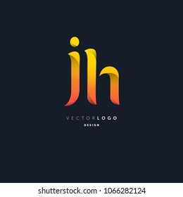 Letters J & H joint logo icon vector element.
