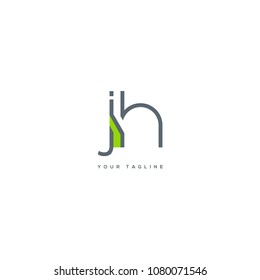 Letters J & H joint logo icon vector template.