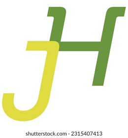 Las letras J y H en forma de logotipo