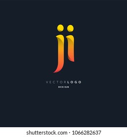 Letters J & I joint logo icon vector element.
