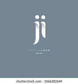 Letters J & I joint logo icon vector element.
