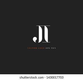 Letters J & I Joint logo icon vector for business card and corporate identity.