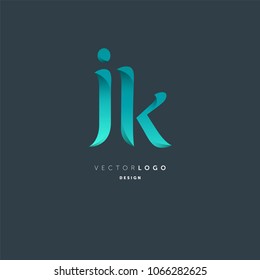 Letters J & K joint logo icon vector element.
