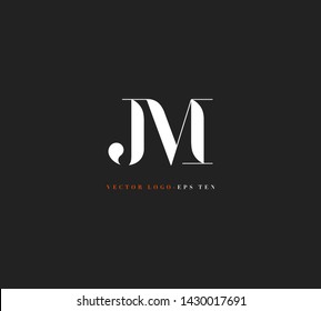 Letters J & M Joint logo icon vector for business card and corporate identity.