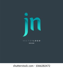 Letters J & N joint logo icon vector element.
