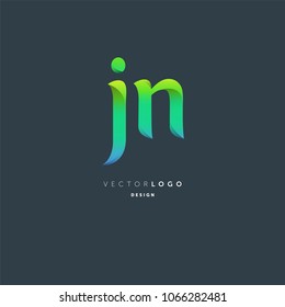 Letters J & N joint logo icon vector element.
