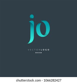 Letters J & O joint logo icon vector element.
