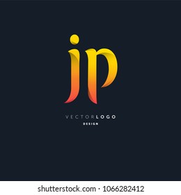 Letters J & P joint logo icon vector element.
