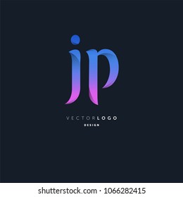 Letters J & P joint logo icon vector element.

