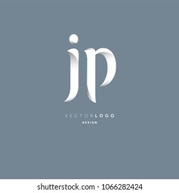 Letters J & P joint logo icon vector element.
