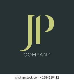 Letters J and P logo. Monograms. Company logo