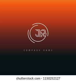 Letters J R Joint logo icon vector element.