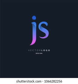 Letters J & S joint logo icon vector element.
