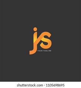 Letters J S joint logo icon vector template.
