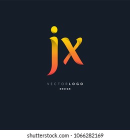 Letters J & X joint logo icon vector element.
