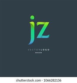 Letters J Z joint logo icon vector element.

