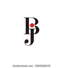 letters jb modern simple elegant logo vector 