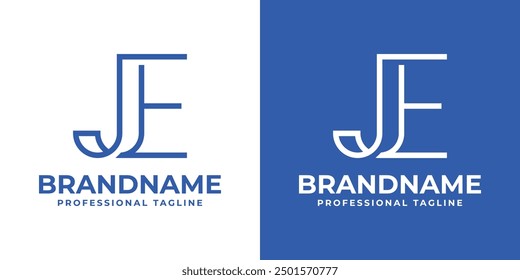 Letters JE Monogram Logo, suitable for any business with EJ or JE initials