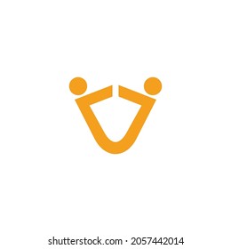 letters jj linked geometric linear simple logo vector