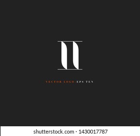 Letters I & I Joint logo icon vector for business card and corporate identity.