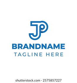 Letters JP Monogram Logo, suitable for any business with JP or PJ initials