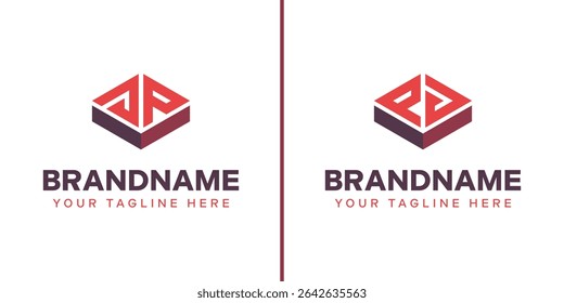 Letters JP and PJ Box Logo, symbolizing strength, stability, and precision
