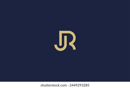 letters jr or rj logo icon design vector design template inspiration