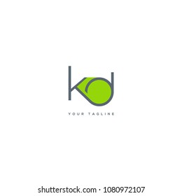 Letters K D, K & D joint logo icon vector template.