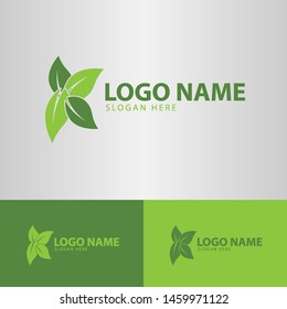 Letters K leaf logo icon vector element design template vector illustration