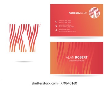 Letters K Y Logo icon with Business Card Template Vector.