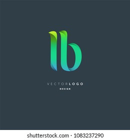 Letters L & B joint logo icon vector element.
