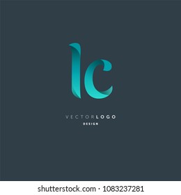 Letters L & C joint logo icon vector element.
