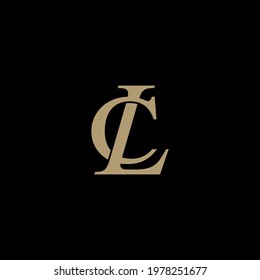 Letters L C logo design. Vector illustration.