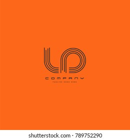 Letters L & D joint logo icon. Stroke letter vector element.
