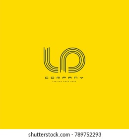Letters L & D joint logo icon. Stroke letter vector element.
