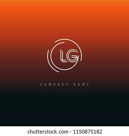 Letters L G Joint logo icon vector template.
