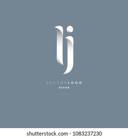 Letters L & J joint logo icon vector element.
