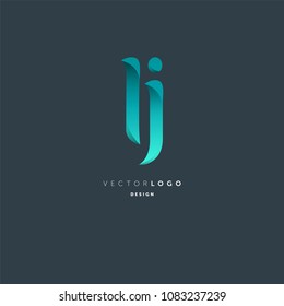 Letters L & J joint logo icon vector element.
