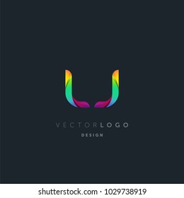 Letters L J, L & J logo, multi colour letters icon vector template.


