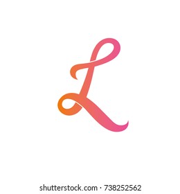 Letters L logo. Design template elements, icons.