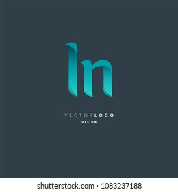 Letters L & N joint logo icon vector element.
