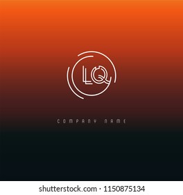 Letters L Q Joint logo icon vector template.
