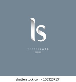 Letters L S joint logo icon vector element.
