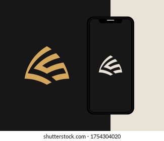 Letters L and S or LS line logo design. Linear minimal stylish emblem. Luxury elegant vector element. Premium business logotype. Graphic alphabet symbol for corporate business identity