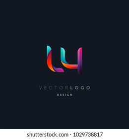 Letters L Y, L & Y logo, multi colour letters icon vector template.

