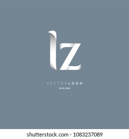 Letters L Z joint logo icon vector element.
