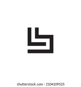 
letters L,b and b simple symbol logo vector