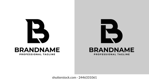 Letters LB or BL Monogram Logo, suitable for business with LB or BL initials